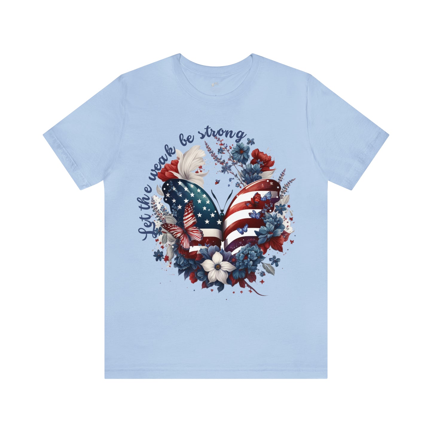 Women’s Patriotic Shirt Butterfly Fourth of July Shirt Majestic Butterfly Shirt for Independence Day Inspiring Tshirt July 4th Gift for Her