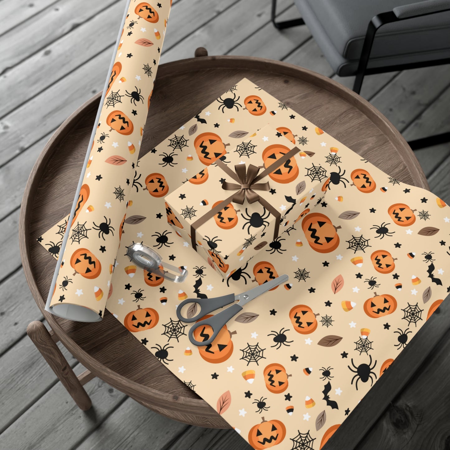 Halloween Jack-O-Lantern Wrapping Paper