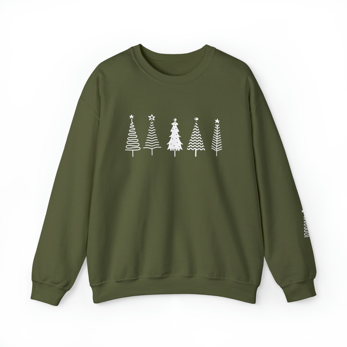 Minimalistic Christmas Tree Sweatshirt, Simple Christmas Sweatshirt For Women Minimalist Trendy Christmas Sweatshirt For Christmas Eve