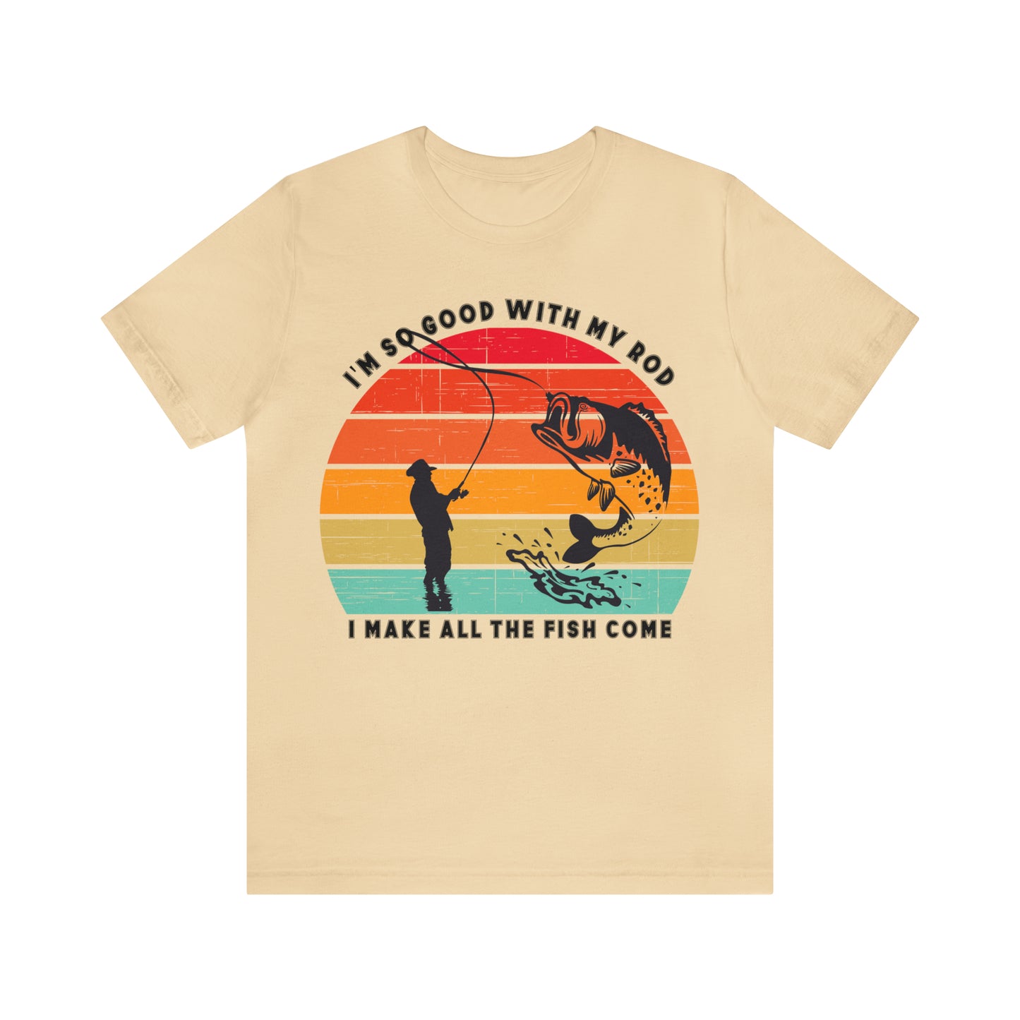 Funny Short Sleeve Fishing T-shirt for Men