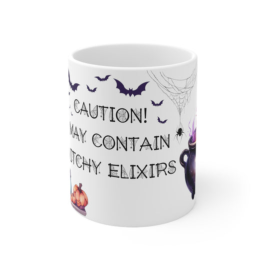 Retro Halloween Coffee Mug Funny Coffee Mug Witchy Mug Halloween Cauldron Mug Halloween Spider Web Mug Halloween Bat Mug Halloween Kitchen