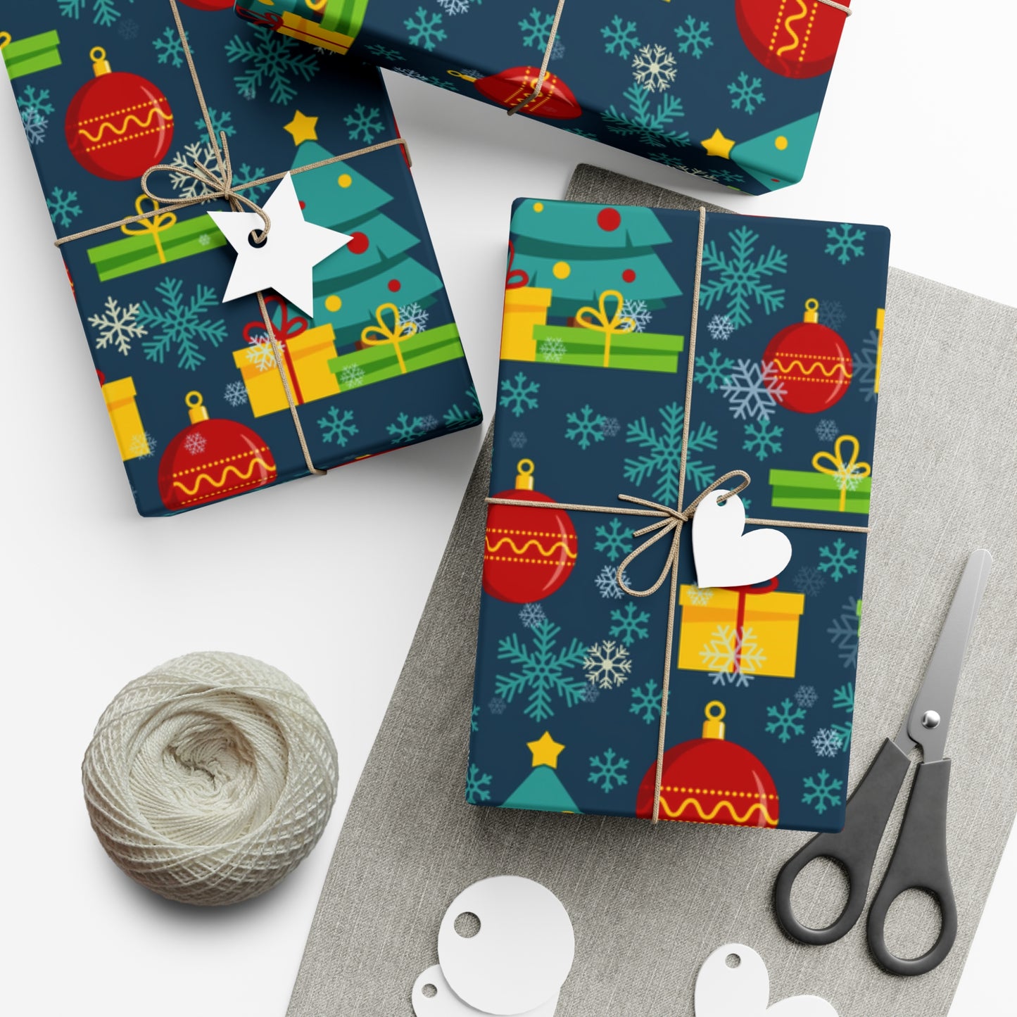Retro Mid Century Modern Christmas Wrapping Paper