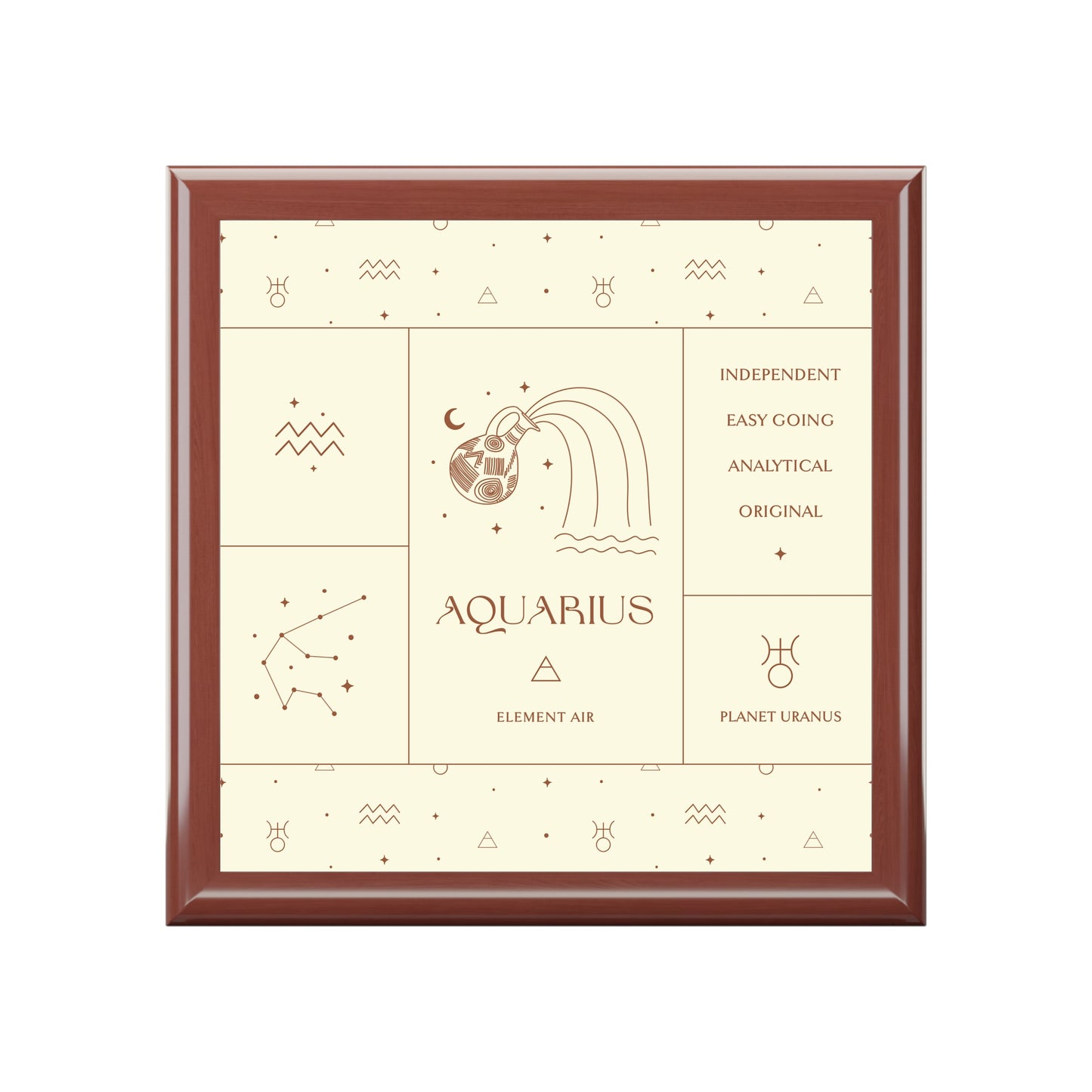 Aquarius Jewelry Organizer Keepsake Box