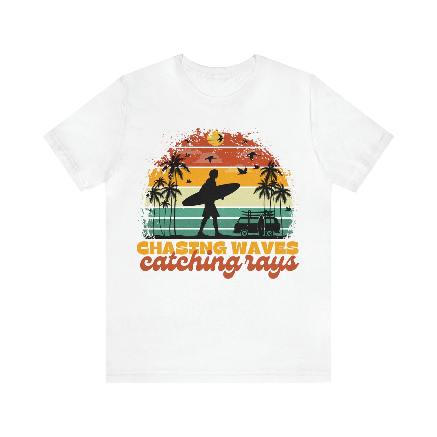 Unisex Retro Summer Surfing Beach Shirt