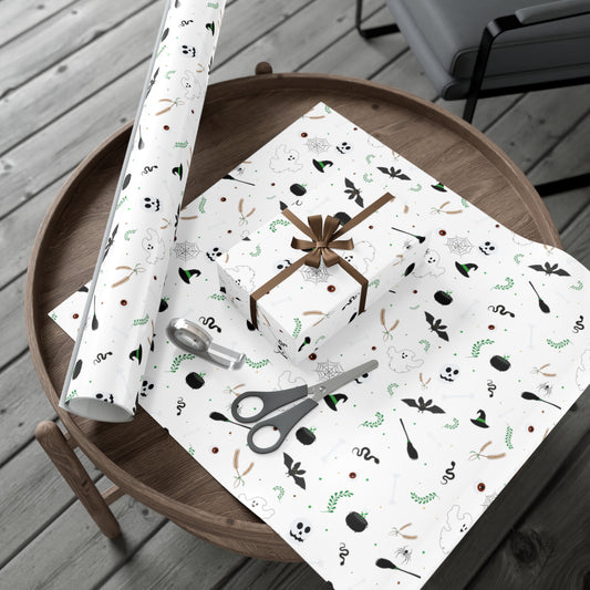 Ghost Wrapping Paper Cute Halloween Wrapping Paper 6 Foot Holiday Wrapping Paper Roll Halloween Birthday Wrapping Paper