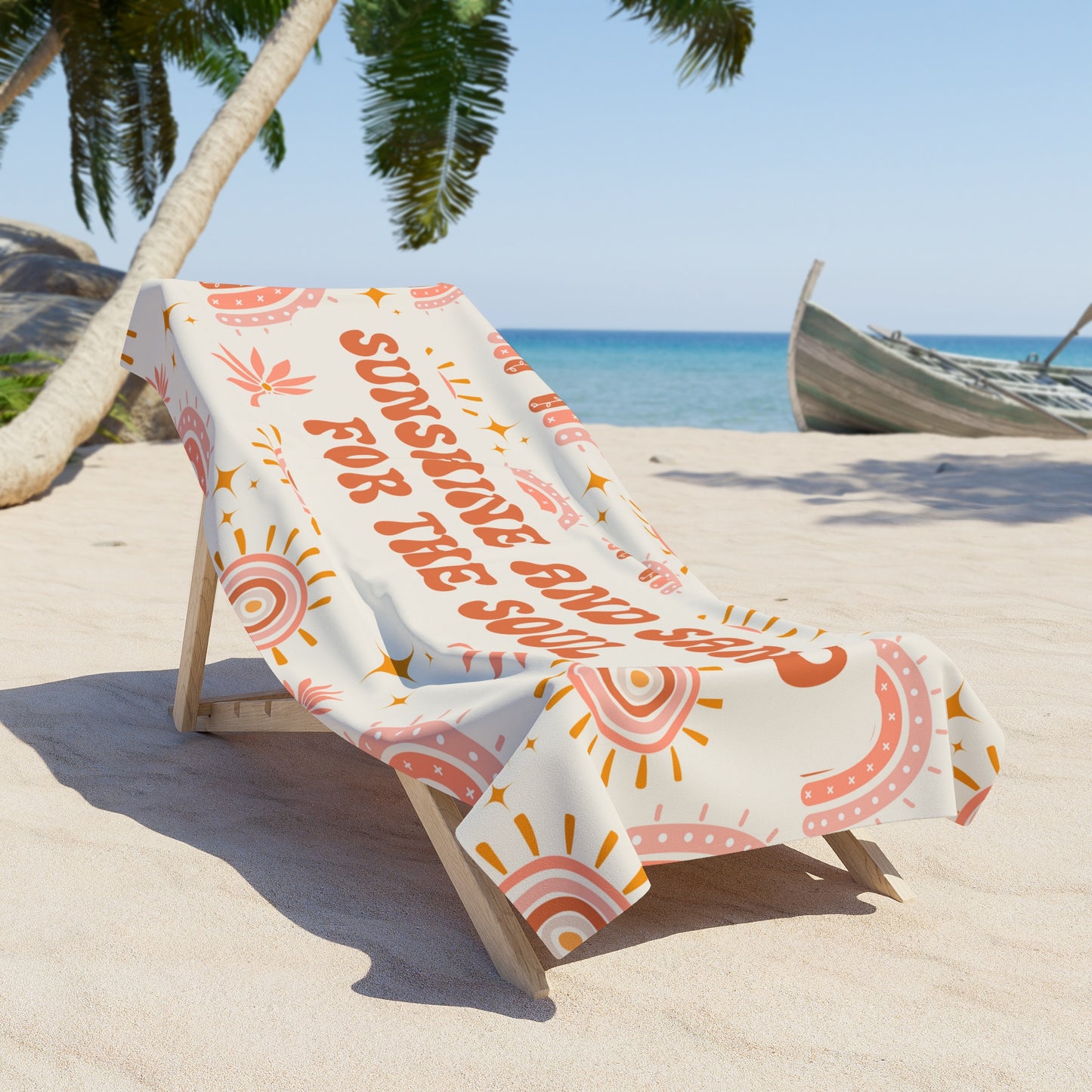 Boho Beach Towel Gift for Her Rainbow Towel Pastel Summer Towel Beach Lover Gift Pool Towel Summer Vacation Towel Large Beach Towel