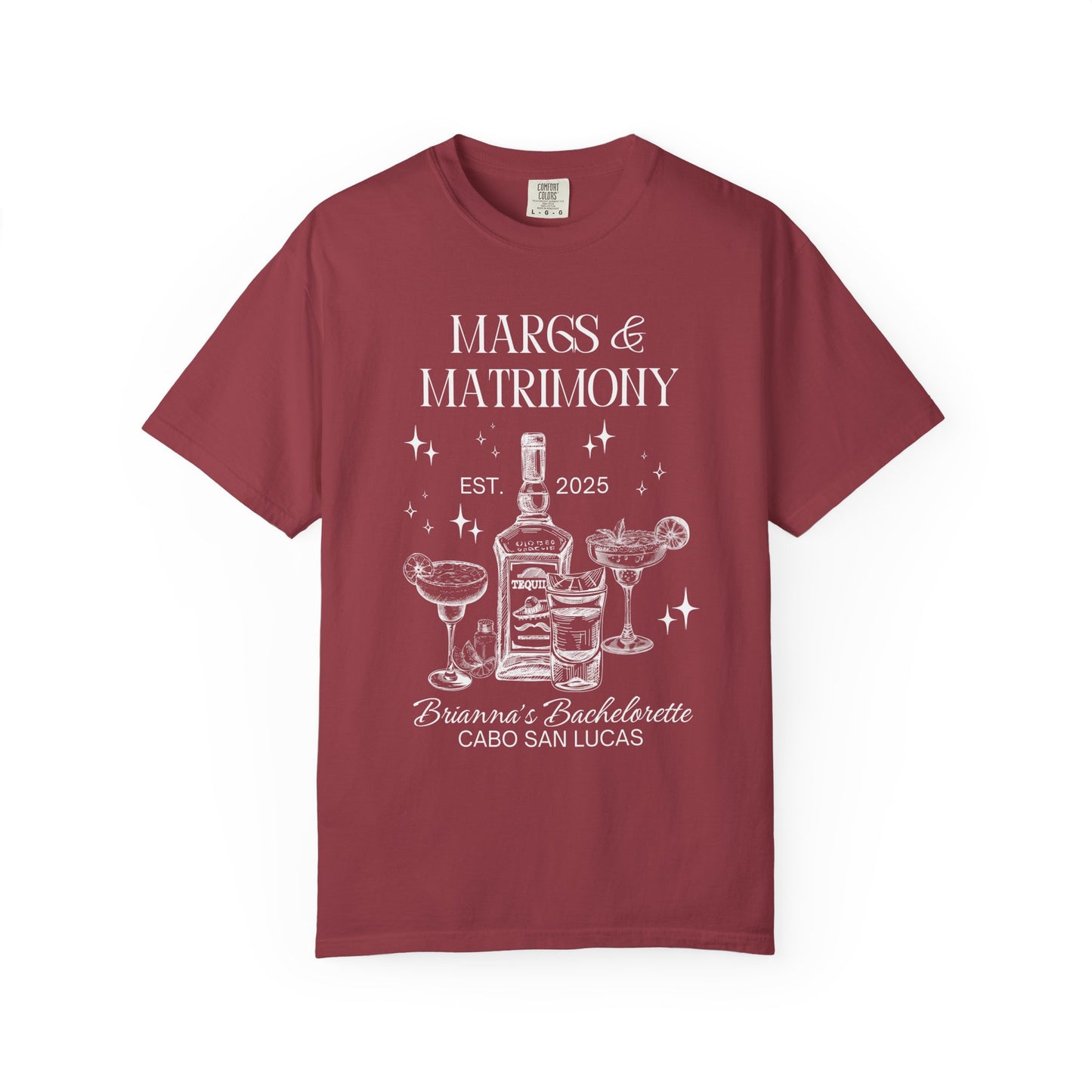 Margs And Matrimony Bachelorette Party Shirts