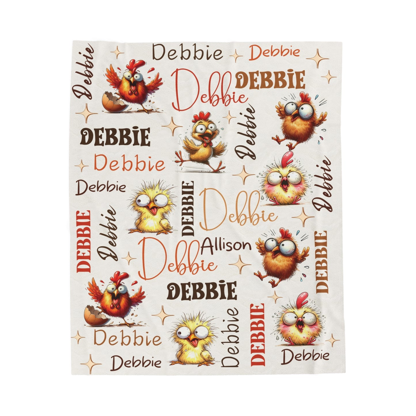 Funny Chicken Blanket Personalized Chicken Gift