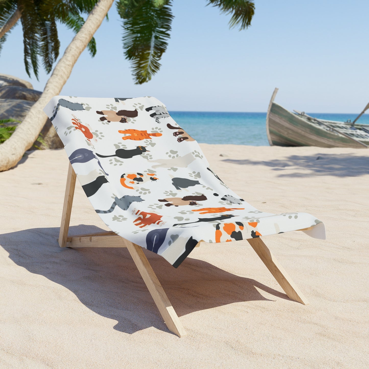 Funny Cat Beach Towel Gifts For Cat Lovers