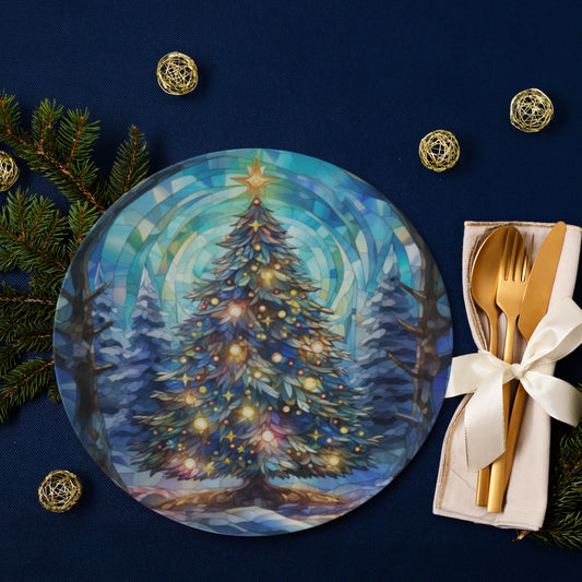 Bone China Christmas Tree Plate