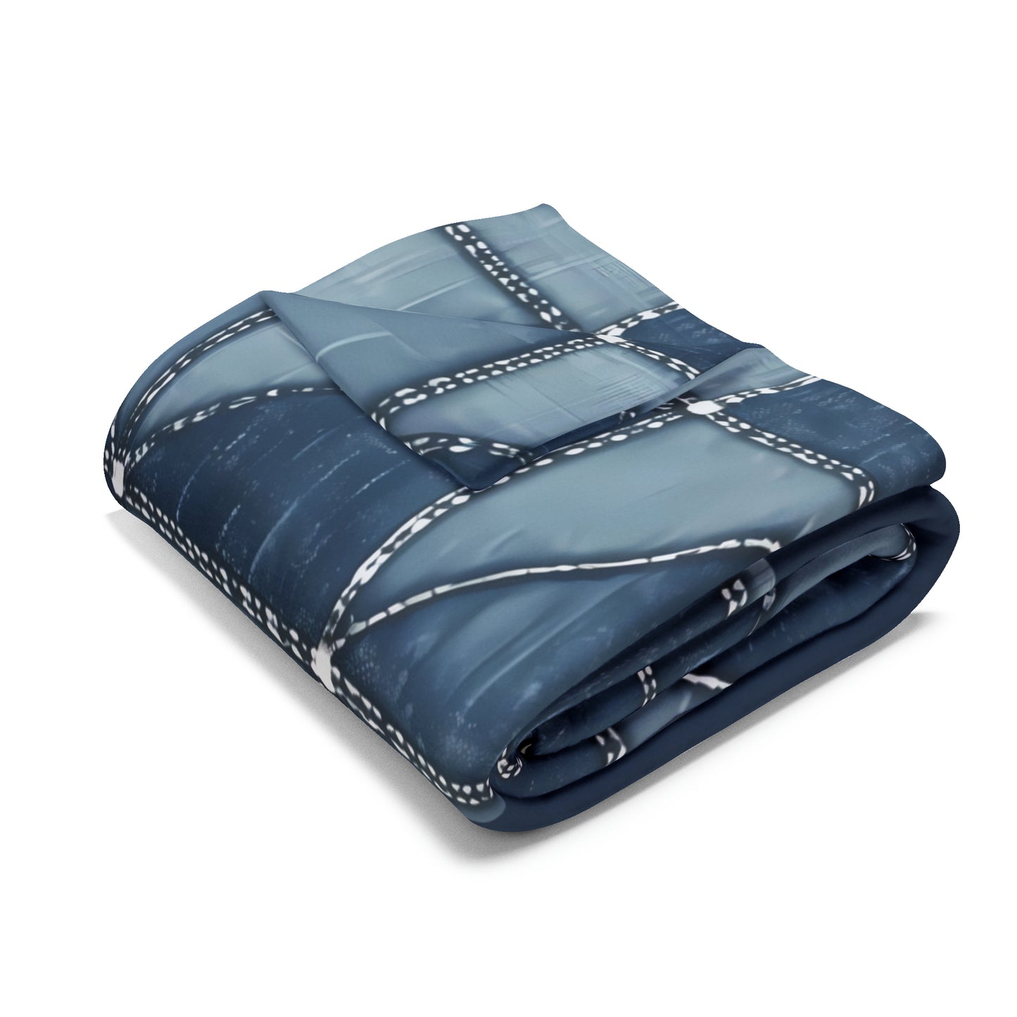 Personalized Plush Blanket Denim Decor