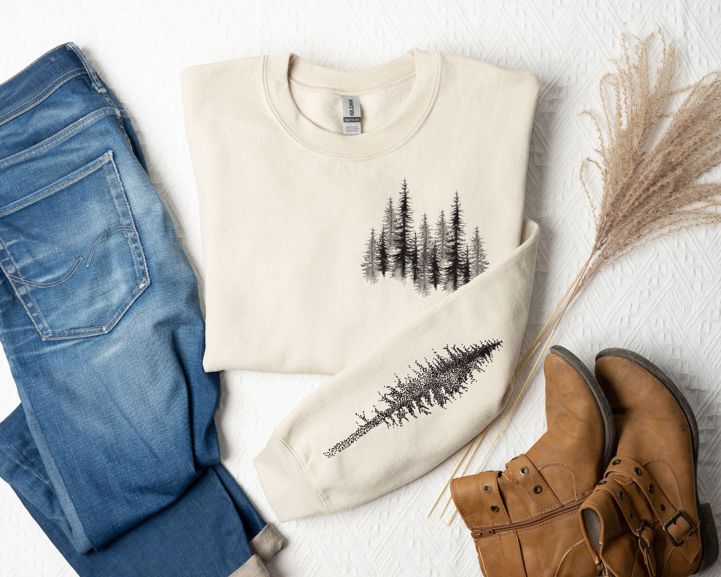 Winter Pine Sweatshirt Nature Lover Gift