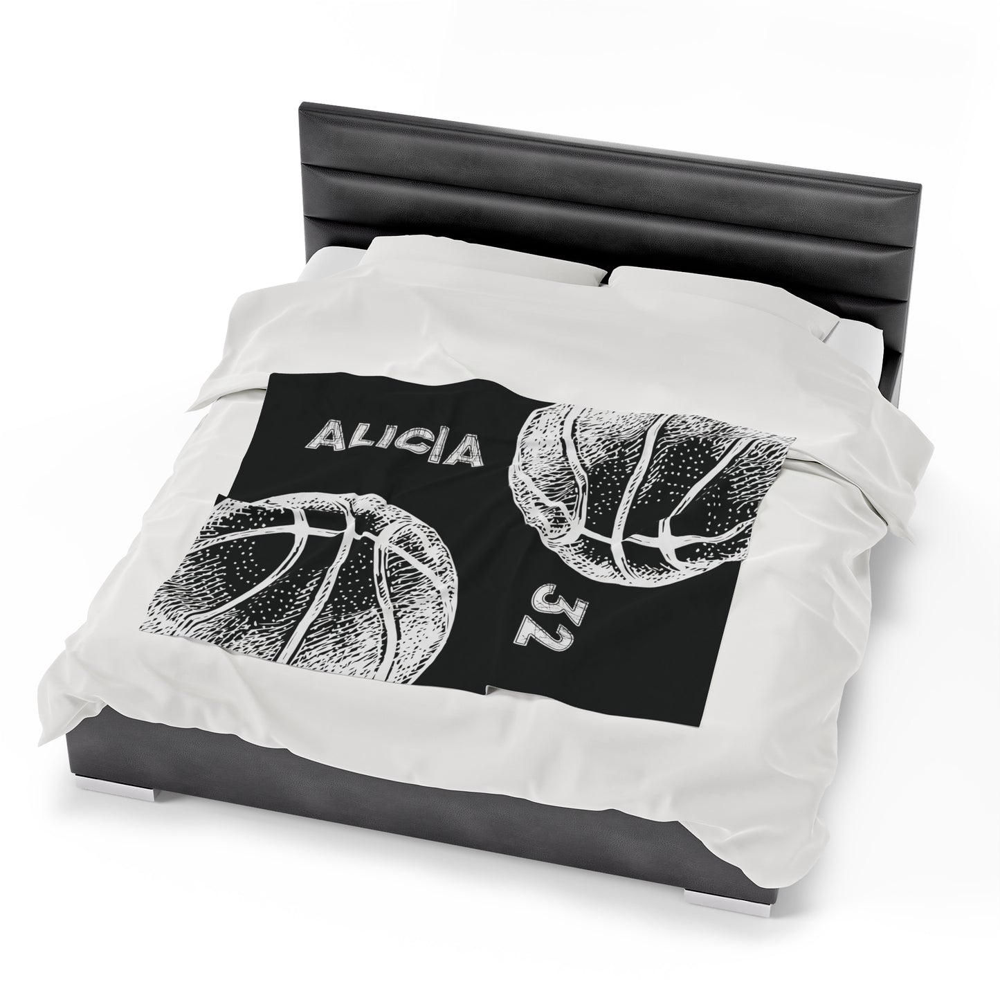 Custom Basketball Blanket Personalized Basketball Gift