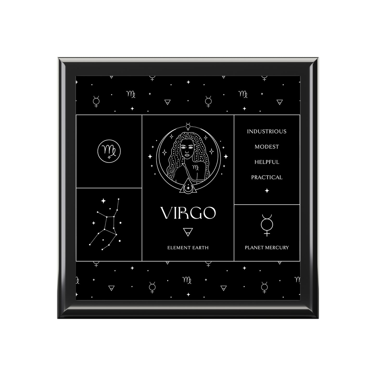 Virgo Jewelry Organizer Keepsake Box
