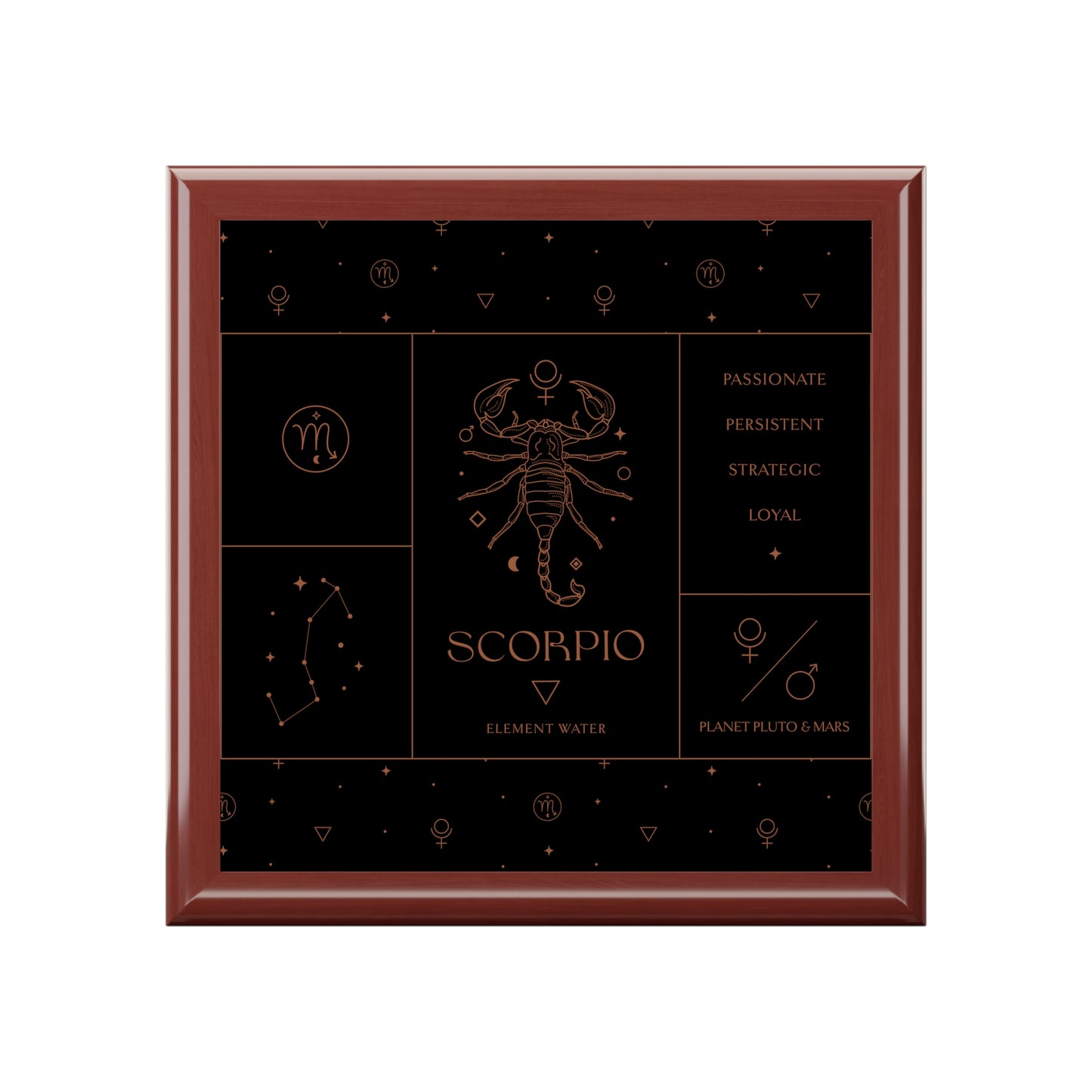 Scorpio Jewelry Organizer Keepsake Box