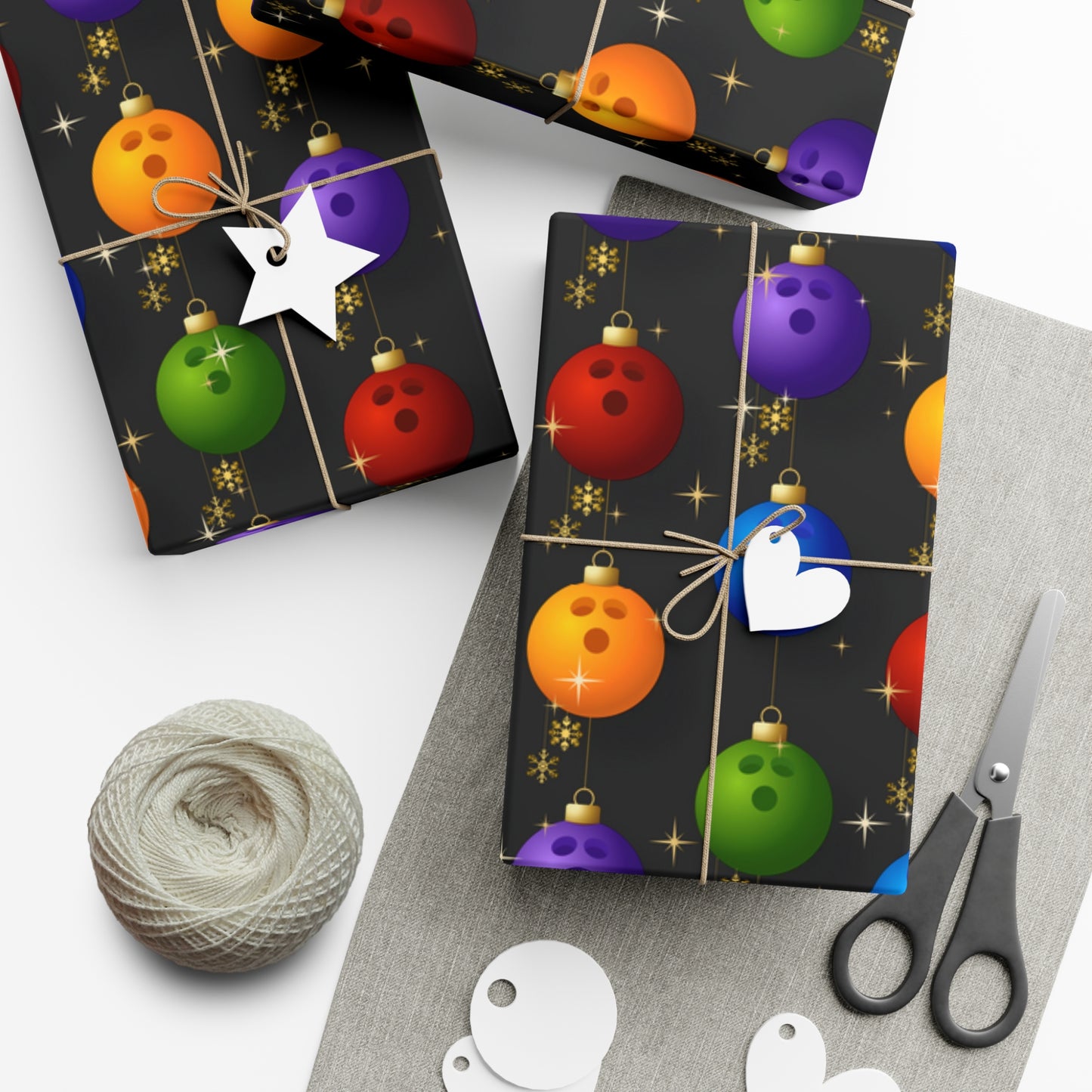 Bowling Christmas Wrapping Paper