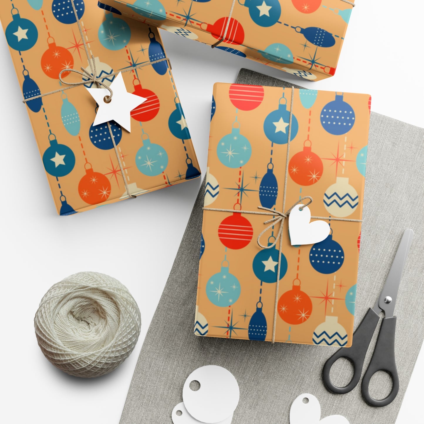 Mid Century Modern Christmas Wrapping Paper