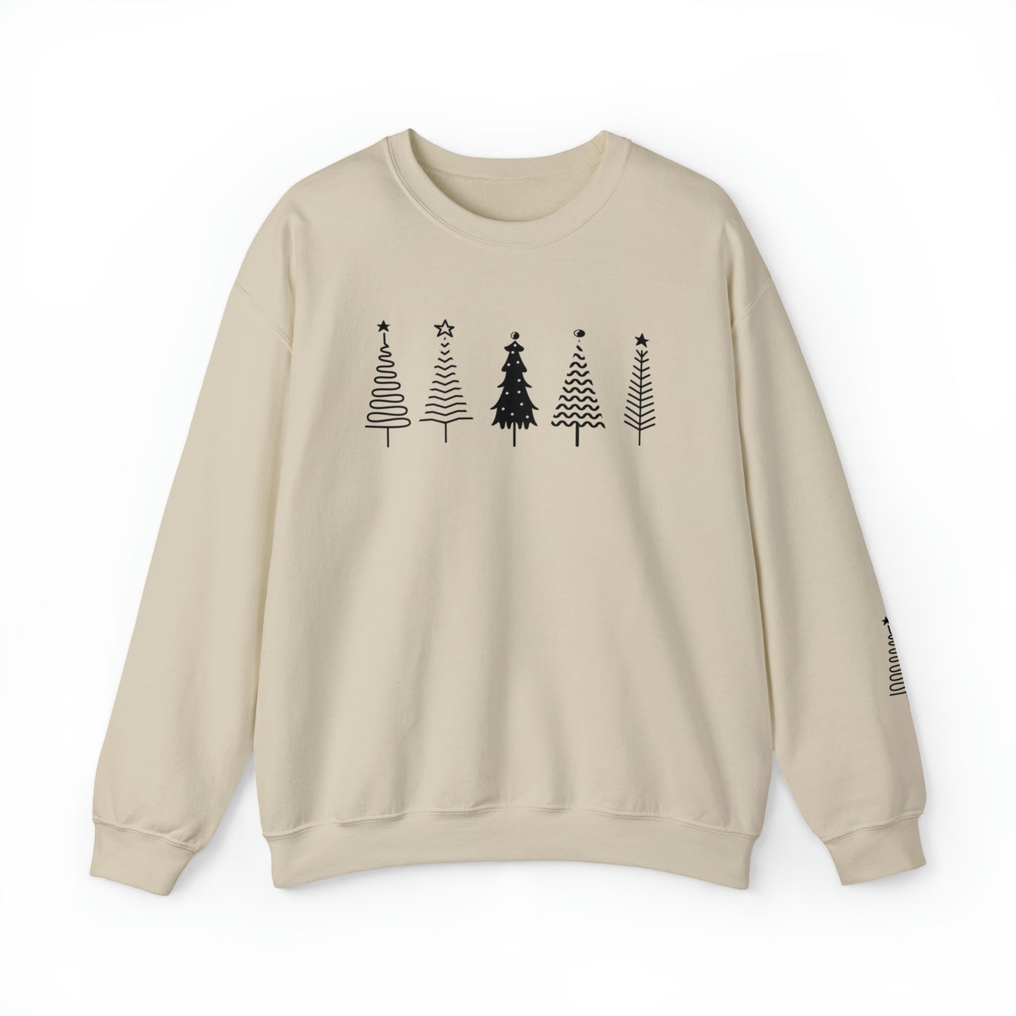 Minimalistic Christmas Tree Sweatshirt, Simple Christmas Sweatshirt For Women Minimalist Trendy Christmas Sweatshirt For Christmas Eve