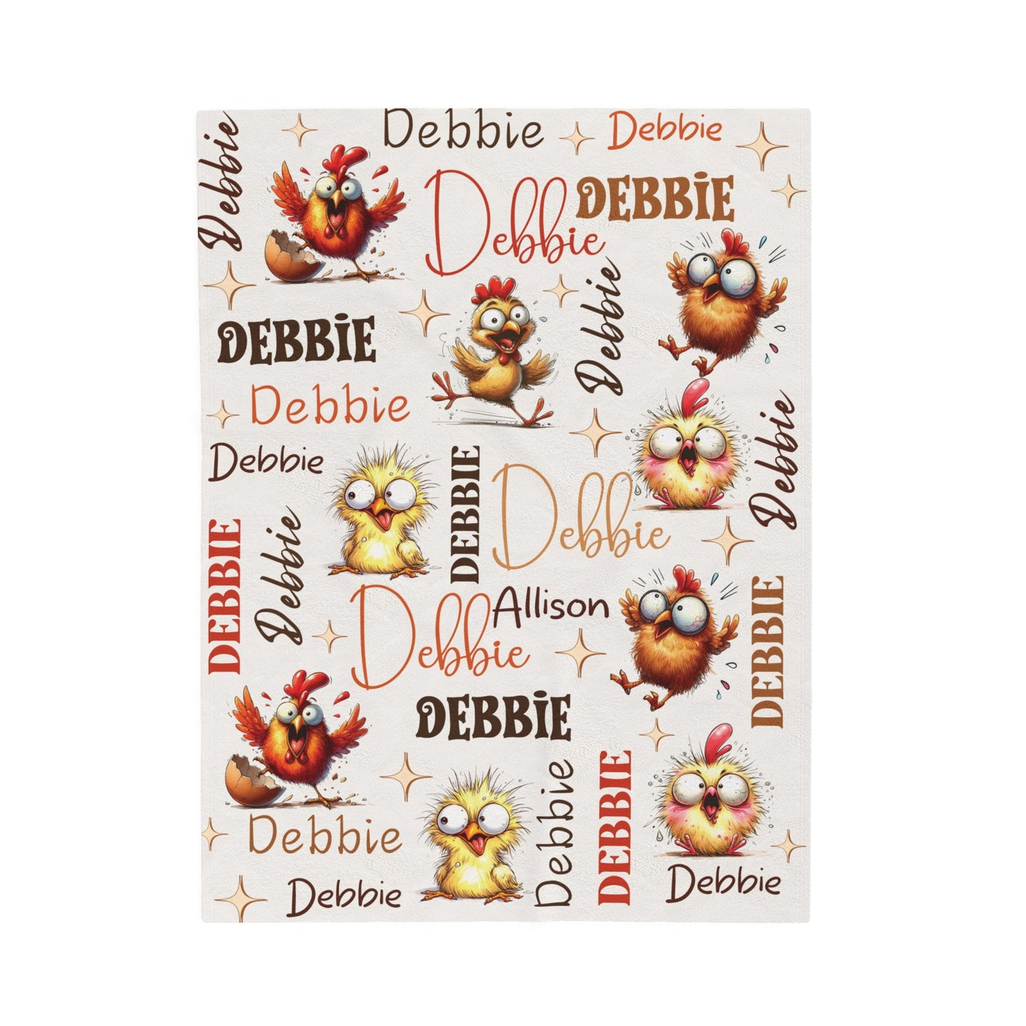Funny Chicken Blanket Personalized Chicken Gift