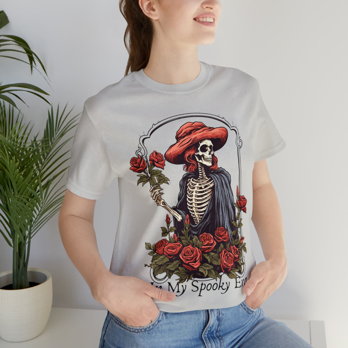 Spooky Era Skeleton Shirt Floral Skeleton T Shirt