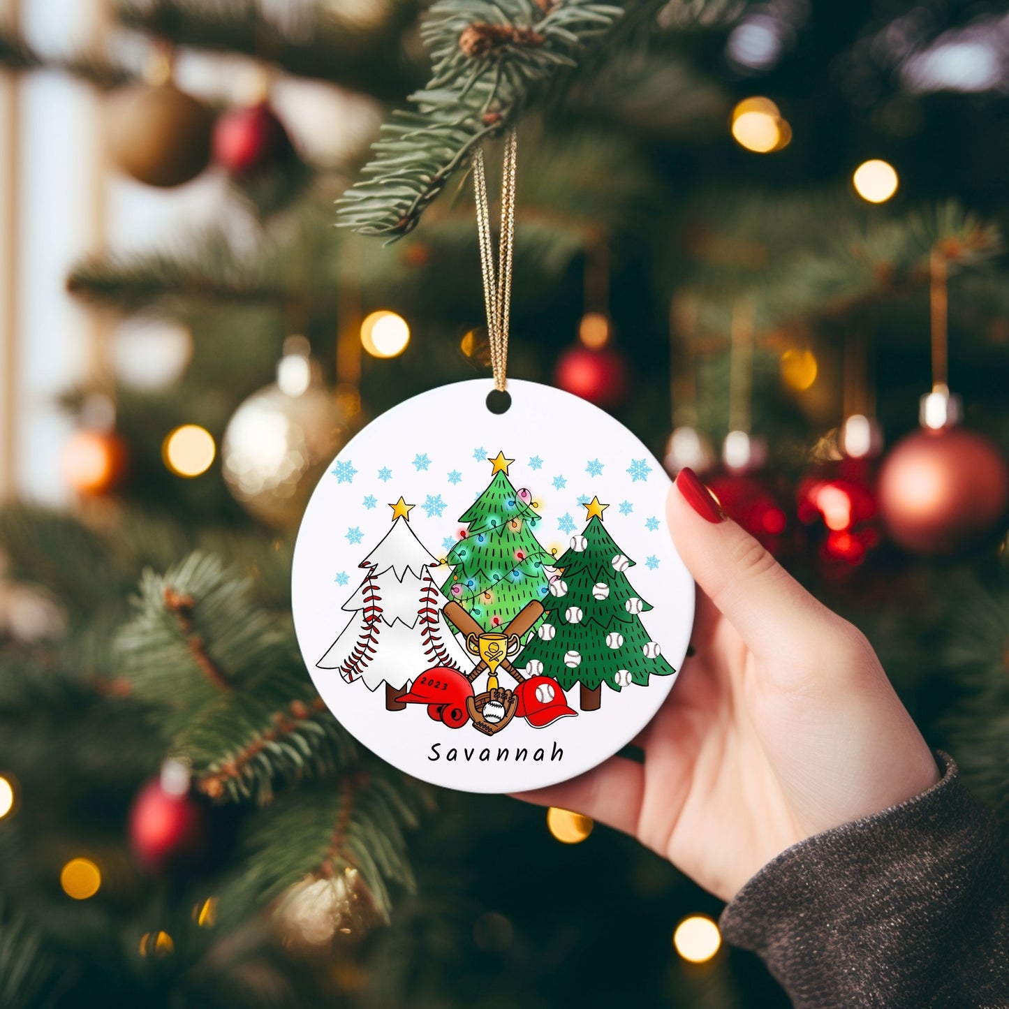 Personalized Baseball Ornament