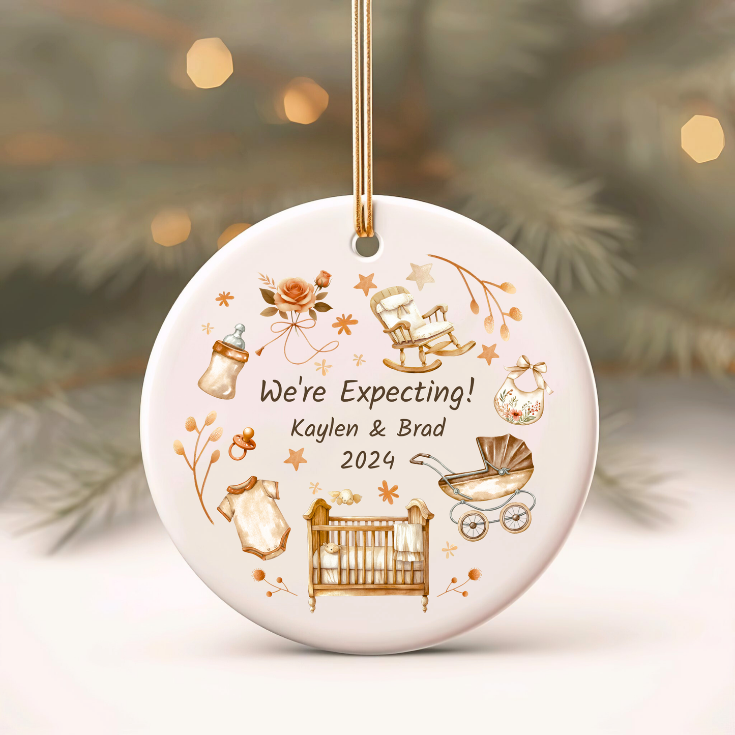 Expecting Parents Ornament Newly Pregnant Gift