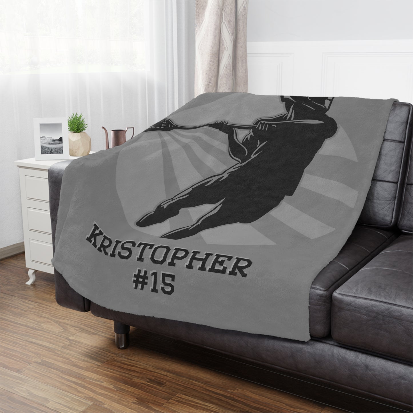 Custom Lacrosse Blanket Personalized Lacrosse Gift
