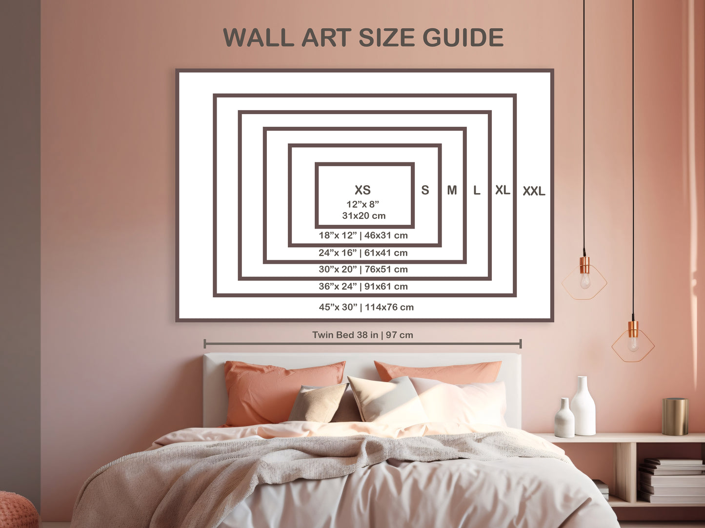 Fall Symphony Abstract Blue and Orange Wall Art Modern Landscape Wall Art Acrylic Art Print