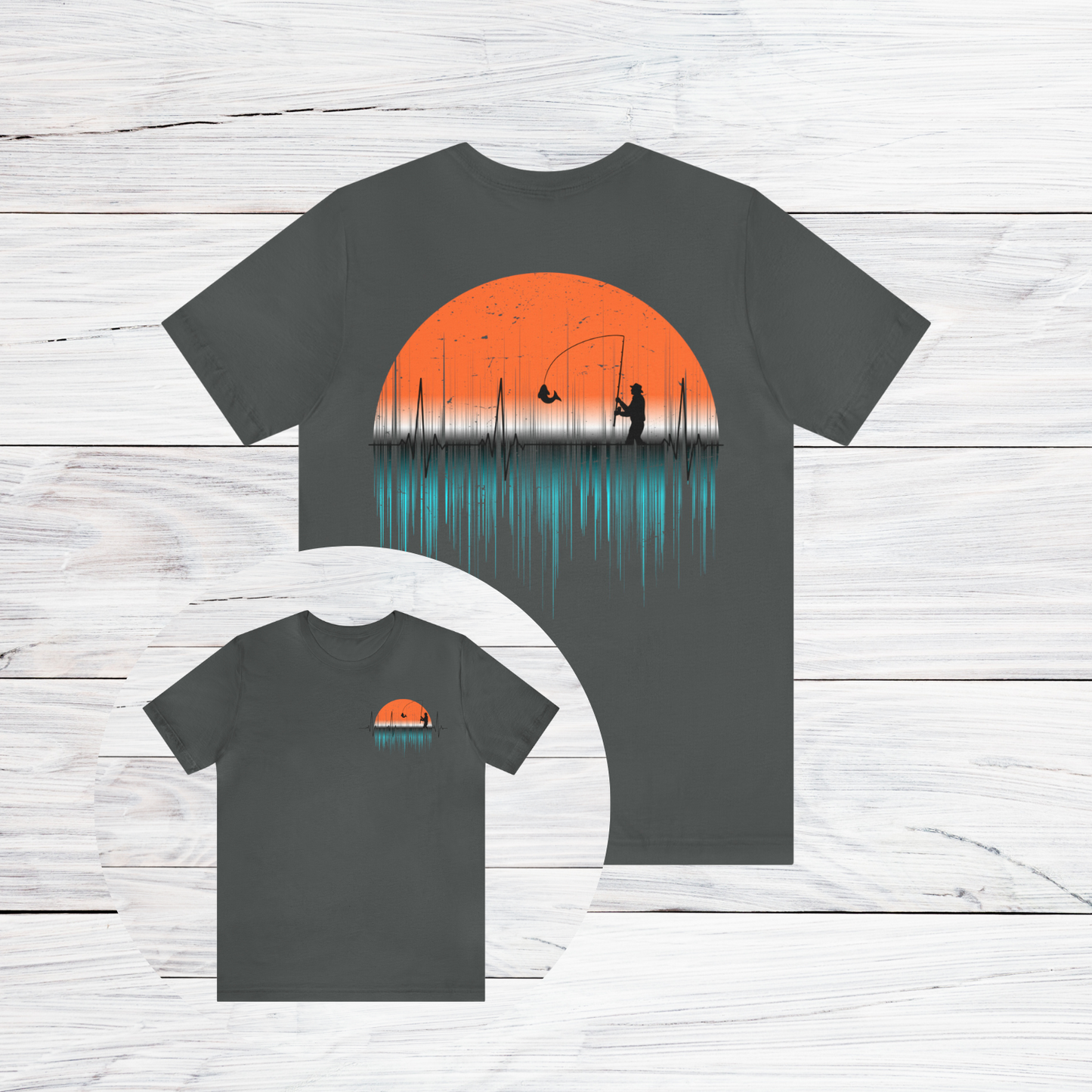 Mens Fishing Shirt, Gift For Fisherman Retro Sunset Shirt Bass Fishing Shirt Lake Shirt Mens Fly Fishing Shirt Grandpa Fishing Shirt