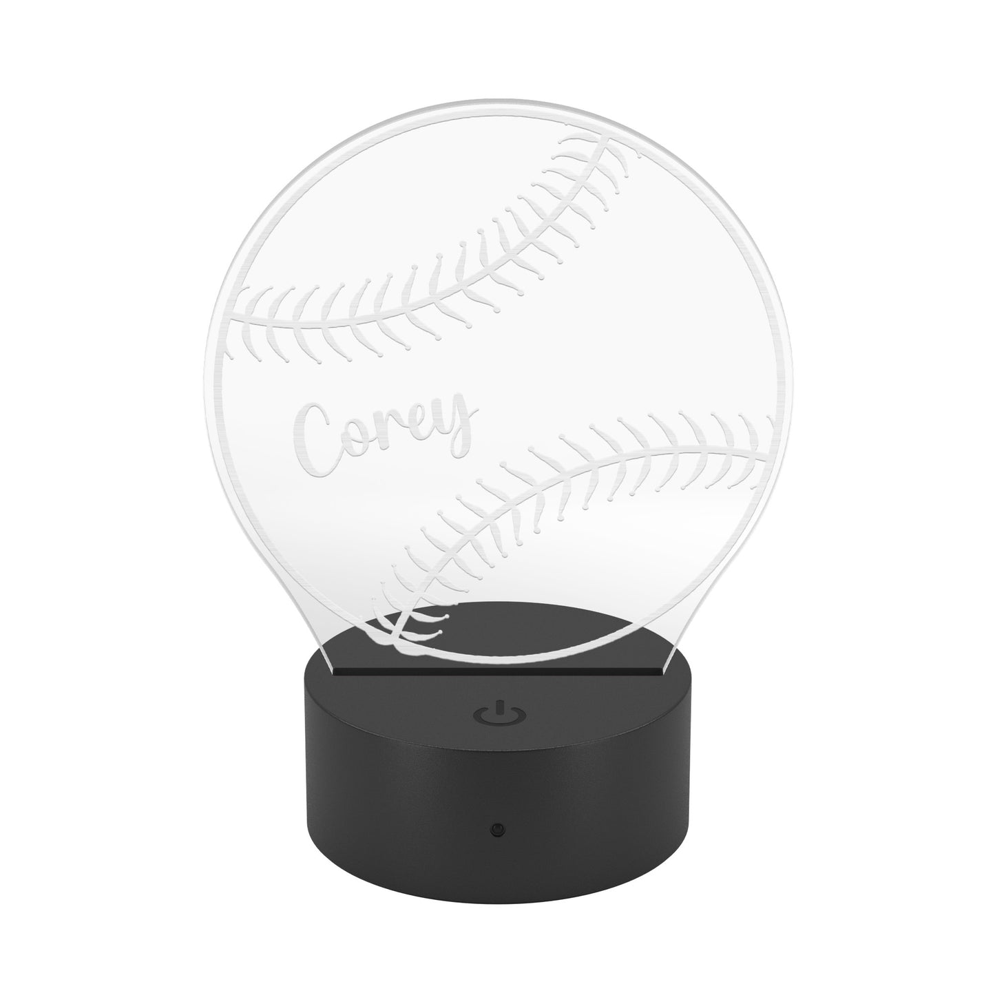 Personalized Baseball Gift Custom Night Light