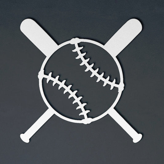 Baseball Wall Decor Metal Sign