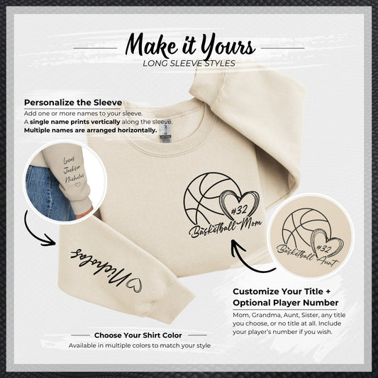 Personalized Basketball Sweatshirt