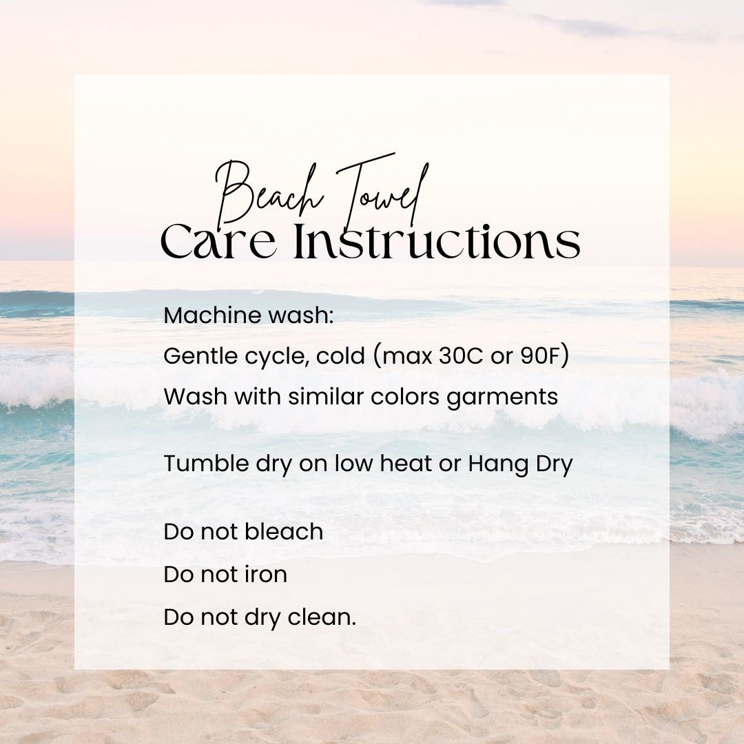 Summer Glamour Custom Beach Towel