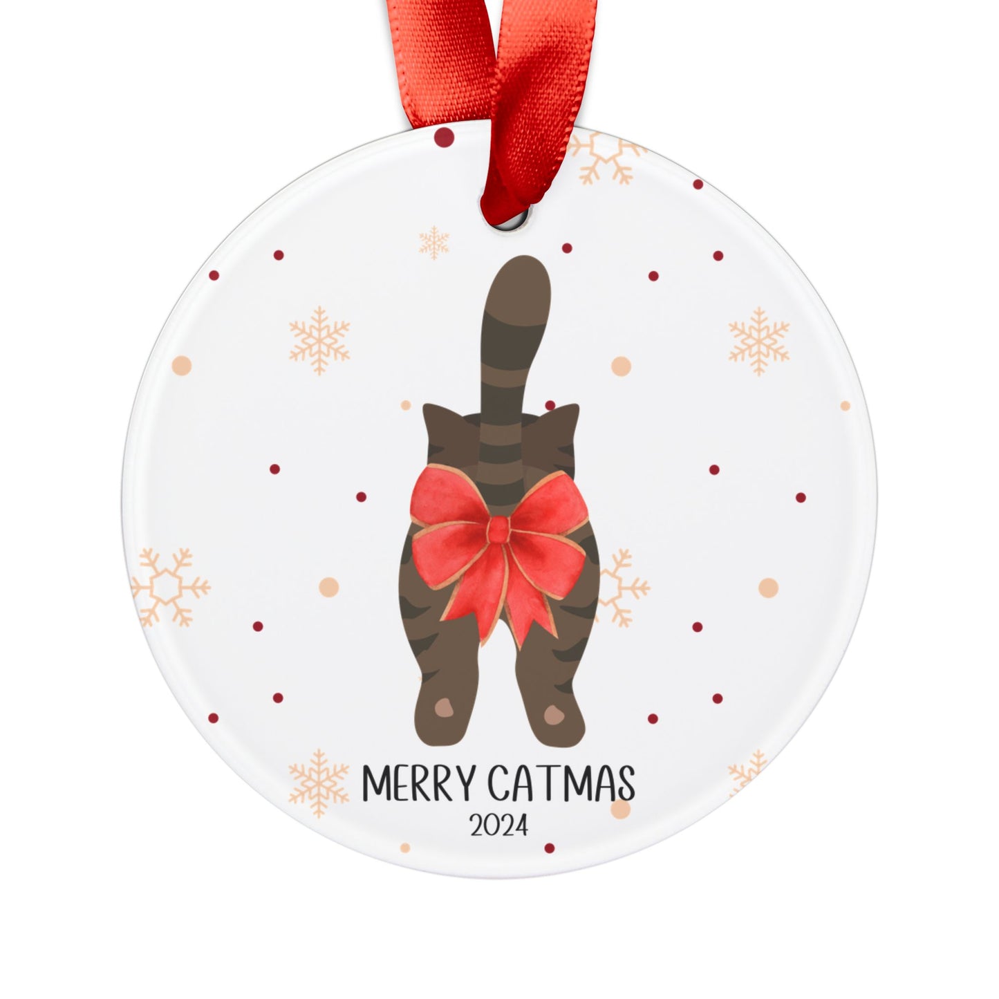 Funny Personalized Cat Christmas Ornament