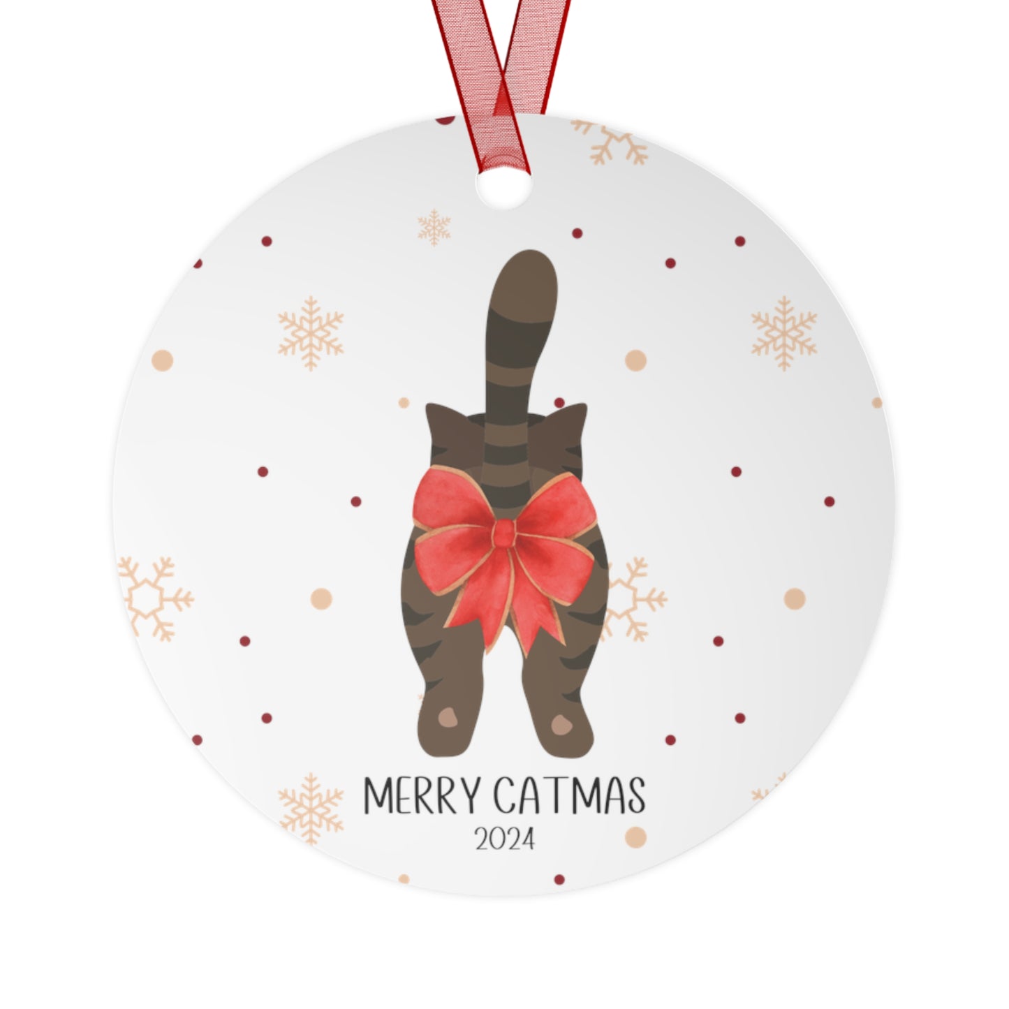 Funny Personalized Cat Christmas Ornament