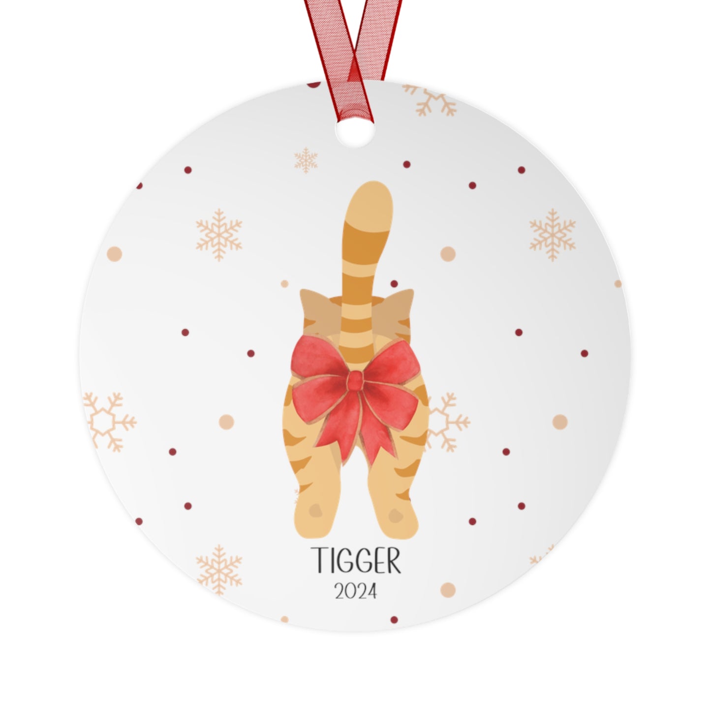 Funny Personalized Cat Christmas Ornament
