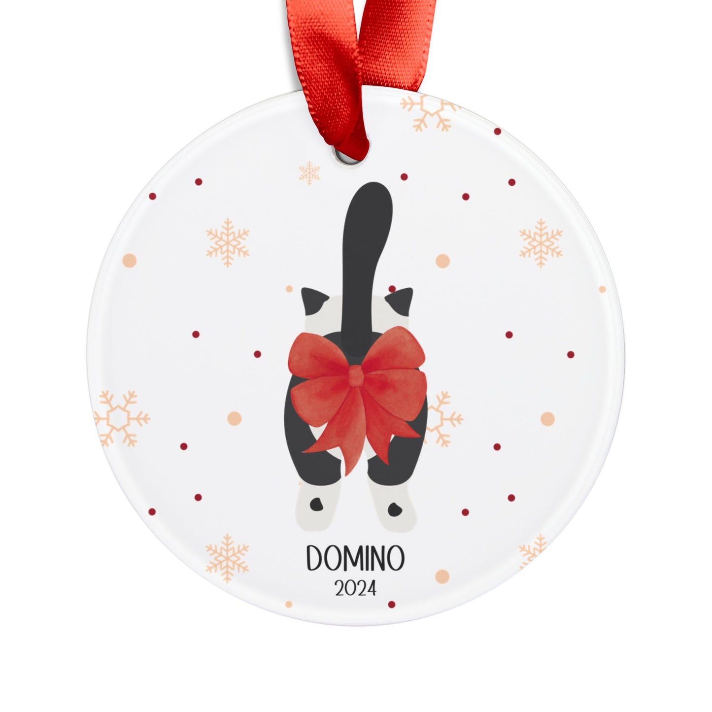 Funny Personalized Cat Christmas Ornament