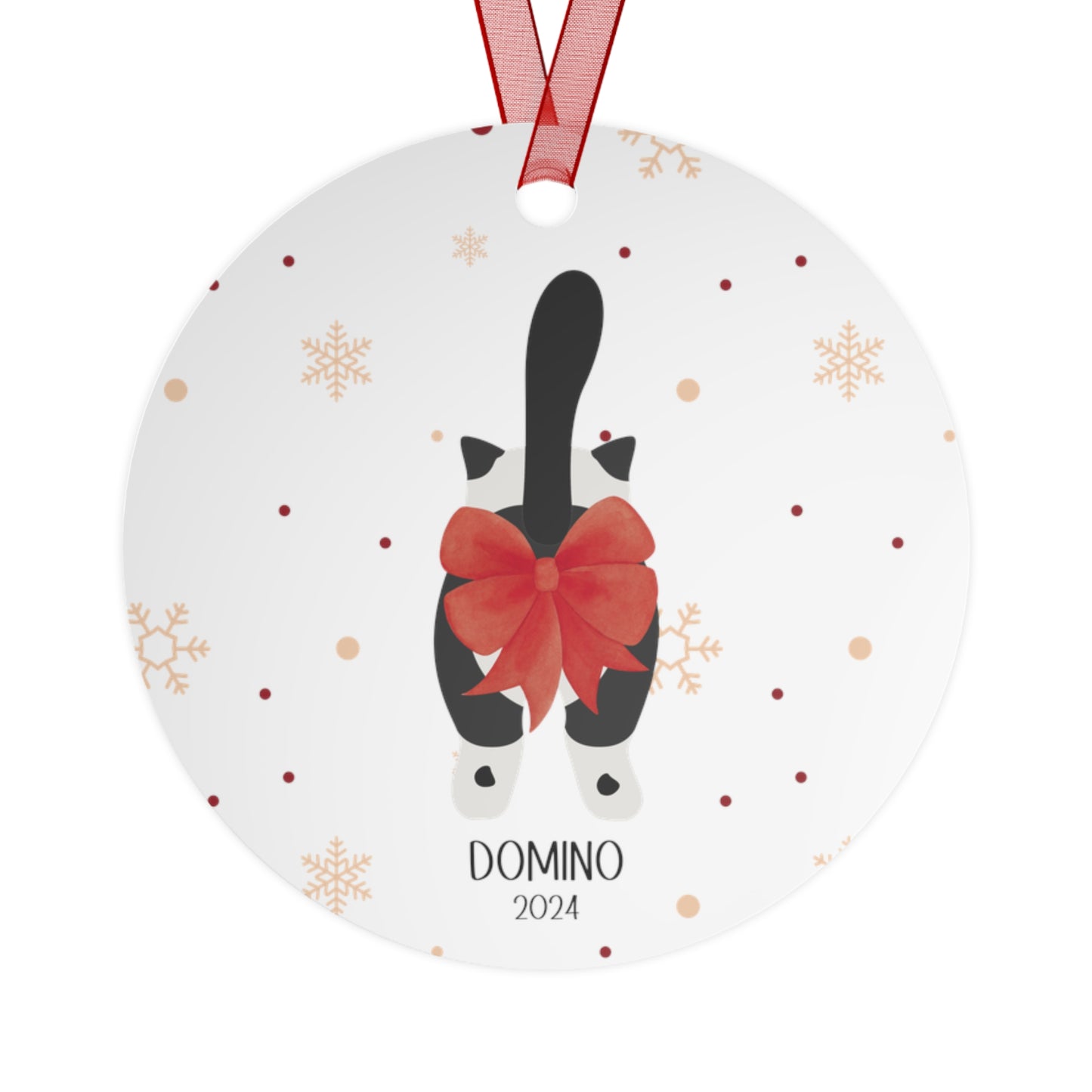 Funny Personalized Cat Christmas Ornament