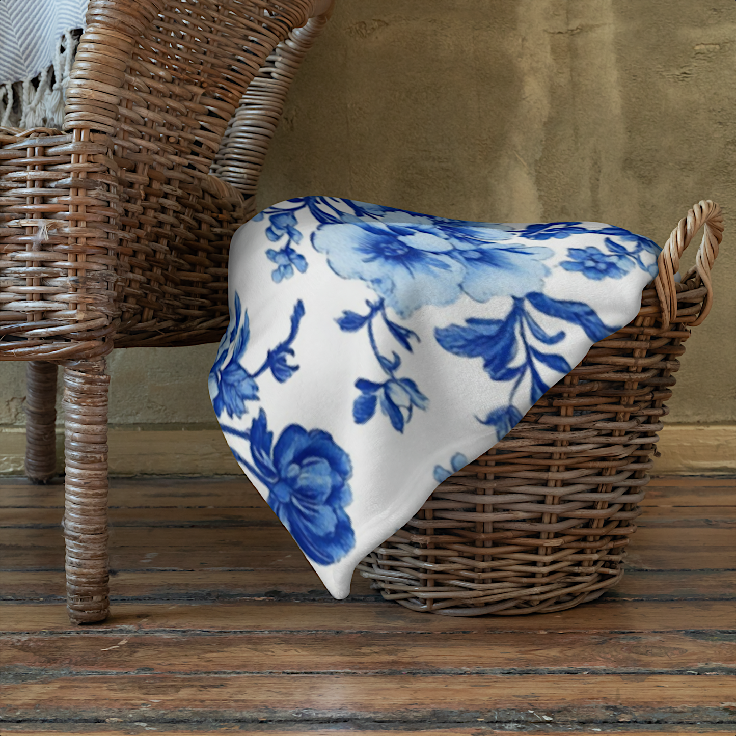 Personalized Coquette Chinoiserie Blanket
