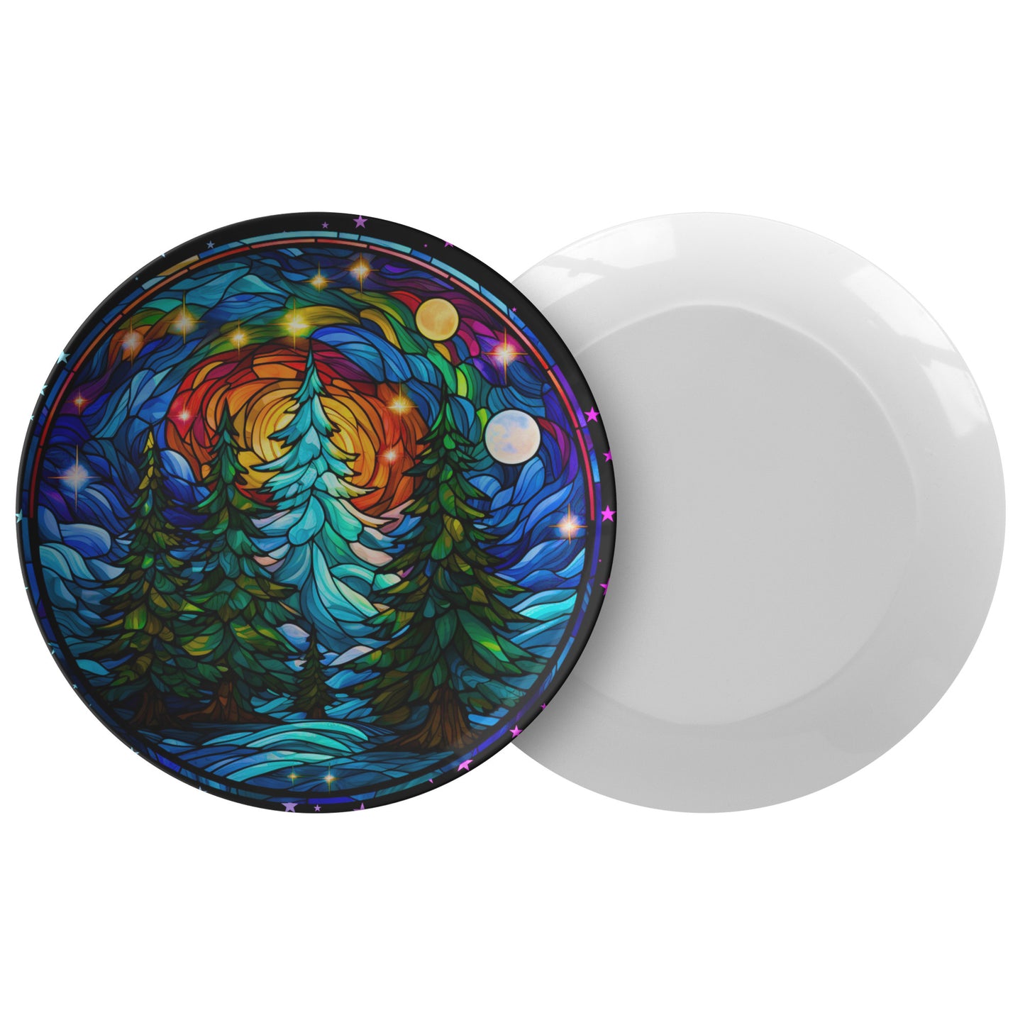 Thermosaf Polymer Plastic Christmas Dinner Plate Christmas Party Plates