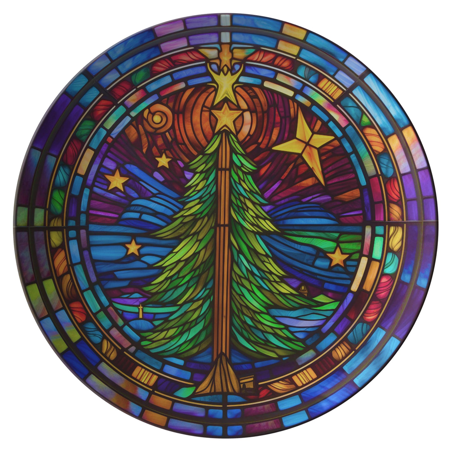 Thermosaf Polymer Plastic Christmas Tree Plate Christmas Dinner Plate