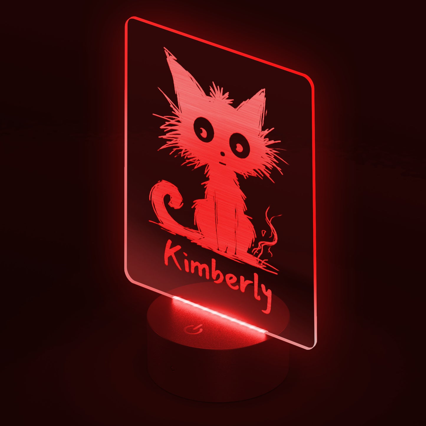 Custom Cat LED Name Light Funny Cat Gifts For Coworkers