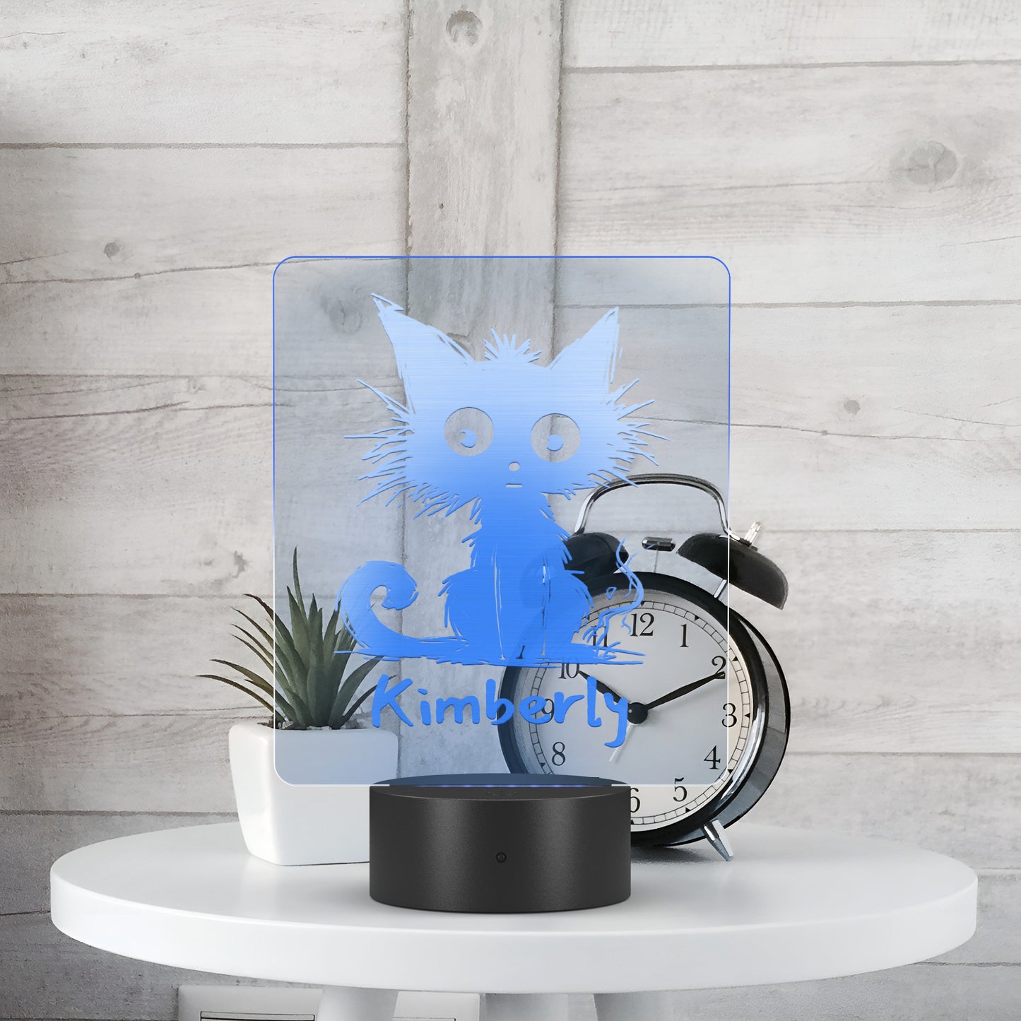 Custom Cat LED Name Light Funny Cat Gifts For Coworkers