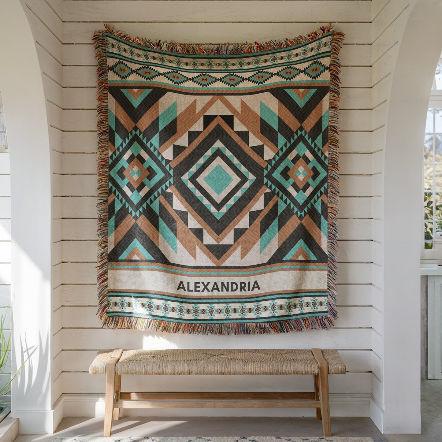 Custom Southwestern Woven Blanket