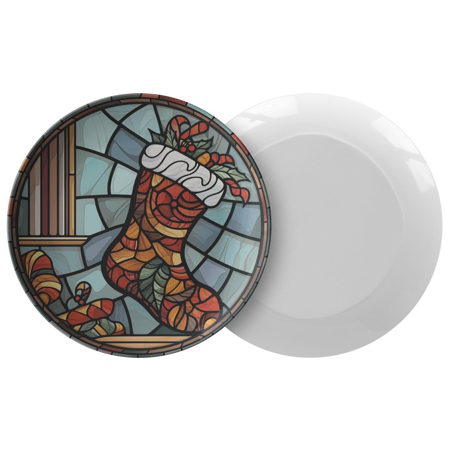 Thermosaf Polymer Plastic Festive Christmas Dinner Plate