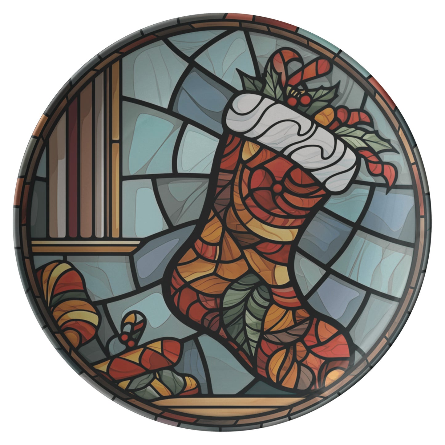 Thermosaf Polymer Plastic Festive Christmas Dinner Plate