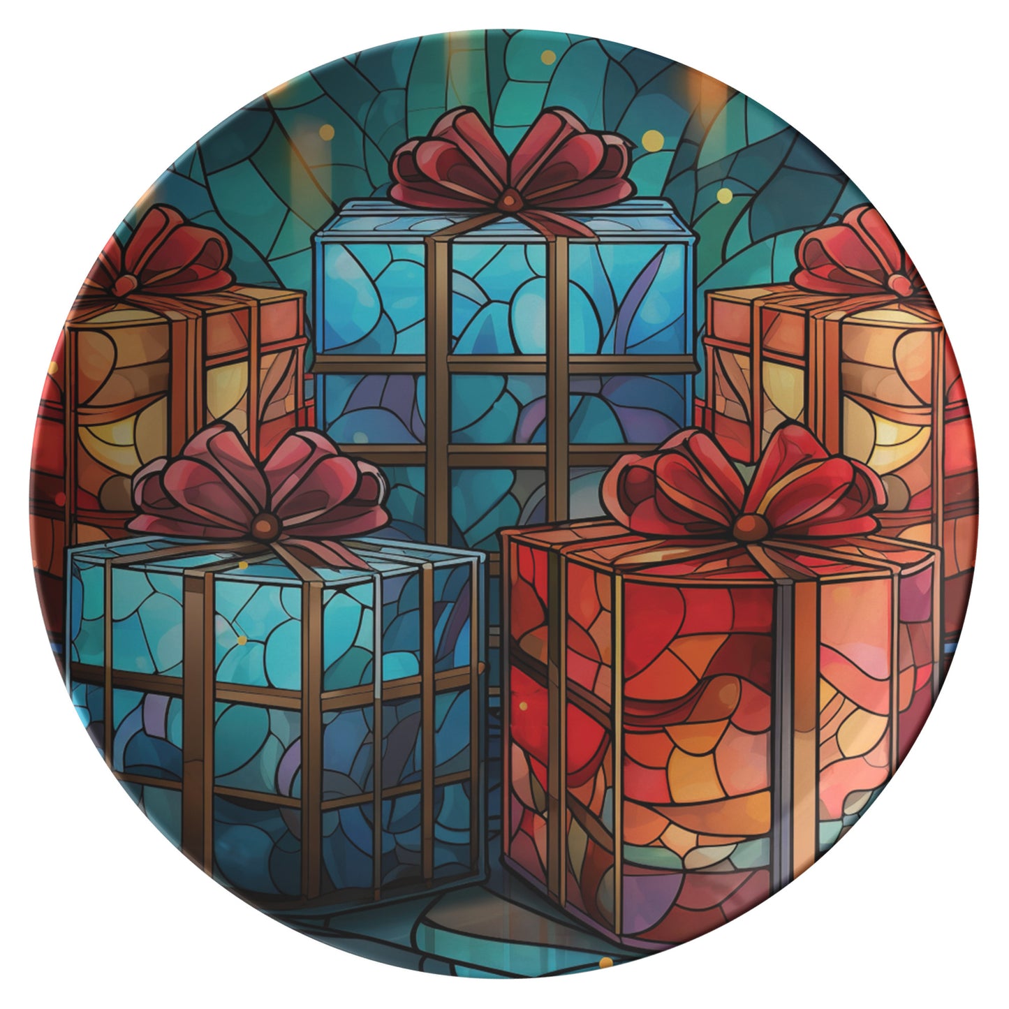Thermosaf Polymer Plastic Festive Christmas Dinner Plate