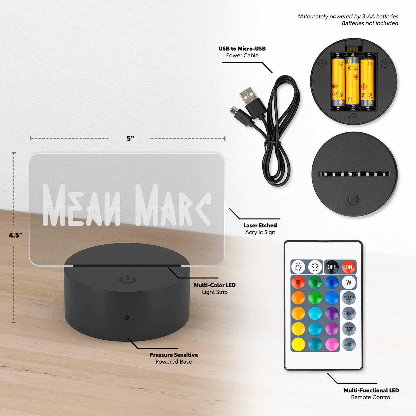 Custom Gamertag Sign Gamer Tag Night Light