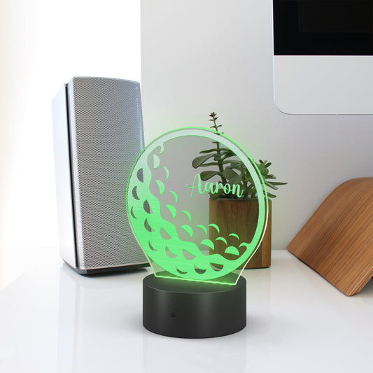 Personalized Golf Gift Golf Ball LED Name Light