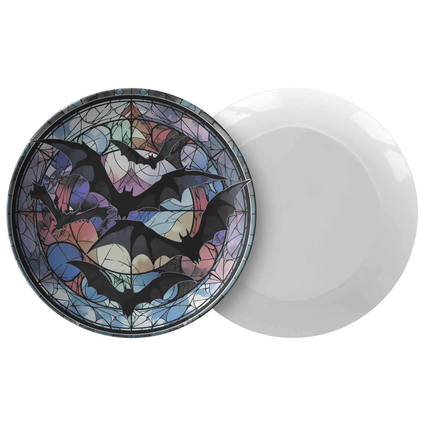 Thermosaf Polymer Plastic Halloween Party Plates Bats Decor